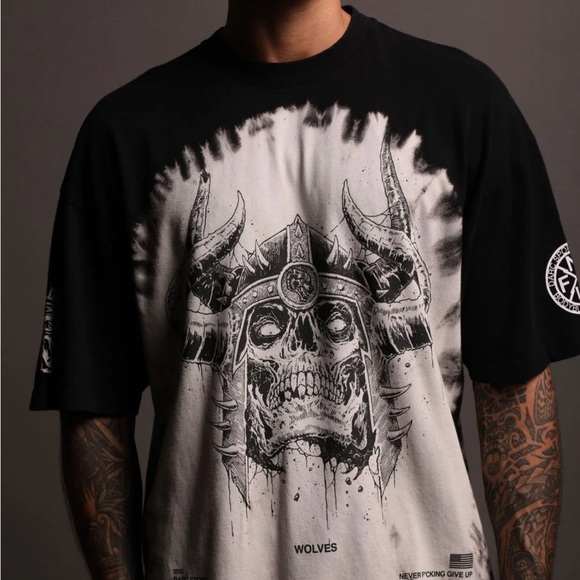 DARC SPORT UNTIL VALHALLA PT.2 “BERSERK” BLACK SHATTER SHIRT-MEDIUM - Picture 3 of 6